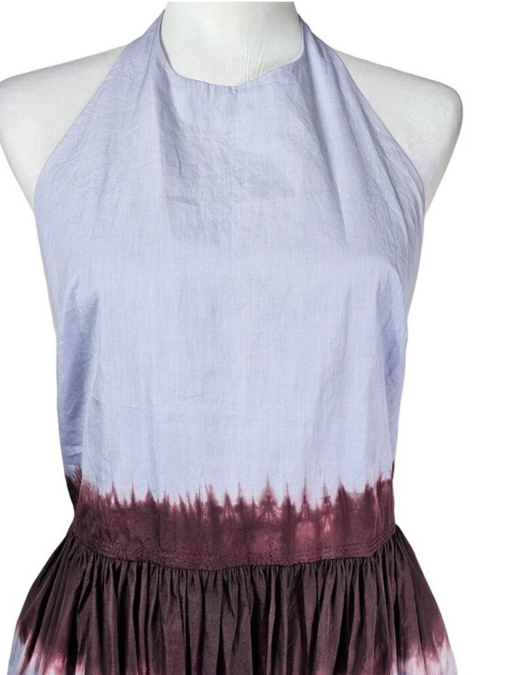 A.L.C Blair Gown Sleeveless Tie-Dye Halter Maxi Dress size 6. - Picture 4 of 9